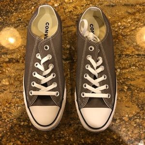 Charcoal Converse. Women’s 8.5. Men’s 6.5.